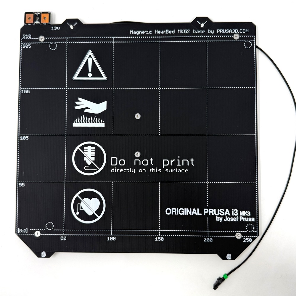 Original Prusa i3 MK3 MK2.5 Magnetic HeatBed MK52 12V PCB Replacement